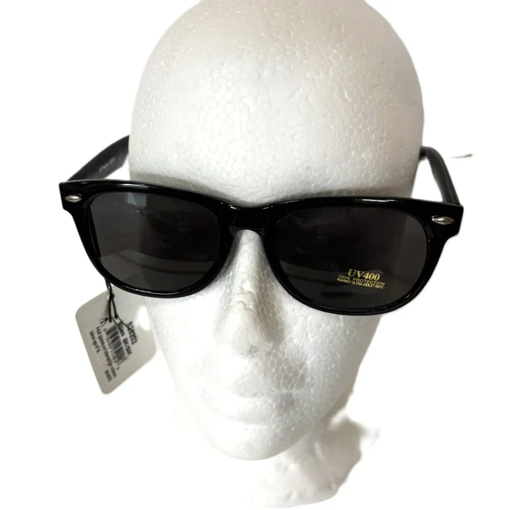 ELOPE Men In Black or Blues Brothers Black Rim Sunglasses  NWT NOS
